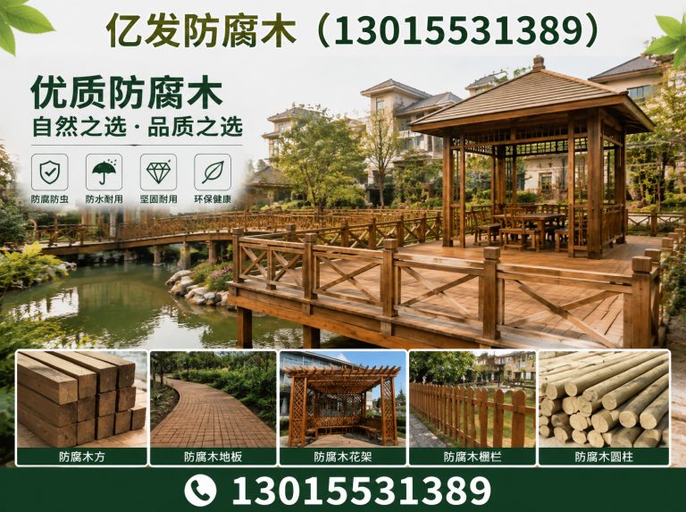 中牟县郑州防腐木厂家展示图